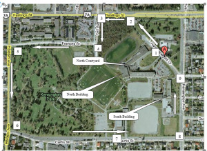 map of the Terry Fox event route