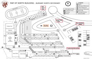Map of the North Building