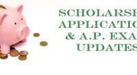 Hey Grads!  It’s been a time of change recently and there have been some adjustments to scholarship application processes and AP Exam info.  Check out the current updates from Ms […]