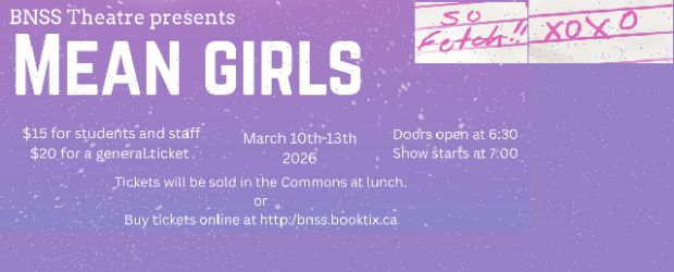 This March, come see Tina Fey’s hilarious take on high school life, Mean Girls.  What happens when cliques clash?  Is popularity the prize it’s supposed to be?  Is revenge really [&hellip;]