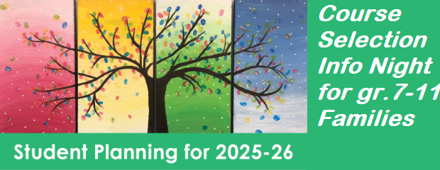 Updated Jan. 12, 2025 Caregivers* are invited to attend our school’s Student Planning Night event on January 22, 2025 to learn about Registration & Course Selection for next year. *Due […]